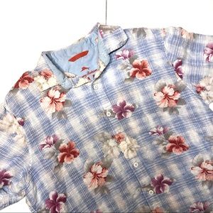 Tommy Bahama Relax Flower Print Linen Shirt